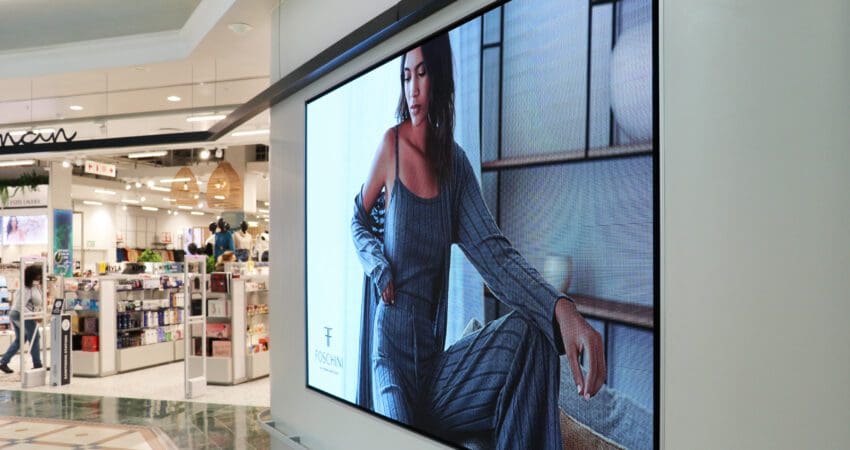 Indoor LED video wall display for retailers by Volkanoo - Top indoor LED screen supplier in Dubai
