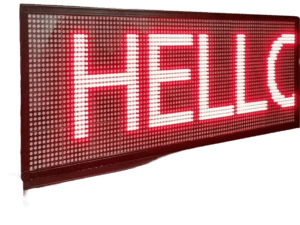 Clear monochrome LED panel by professional LED screen supplier in Dubai